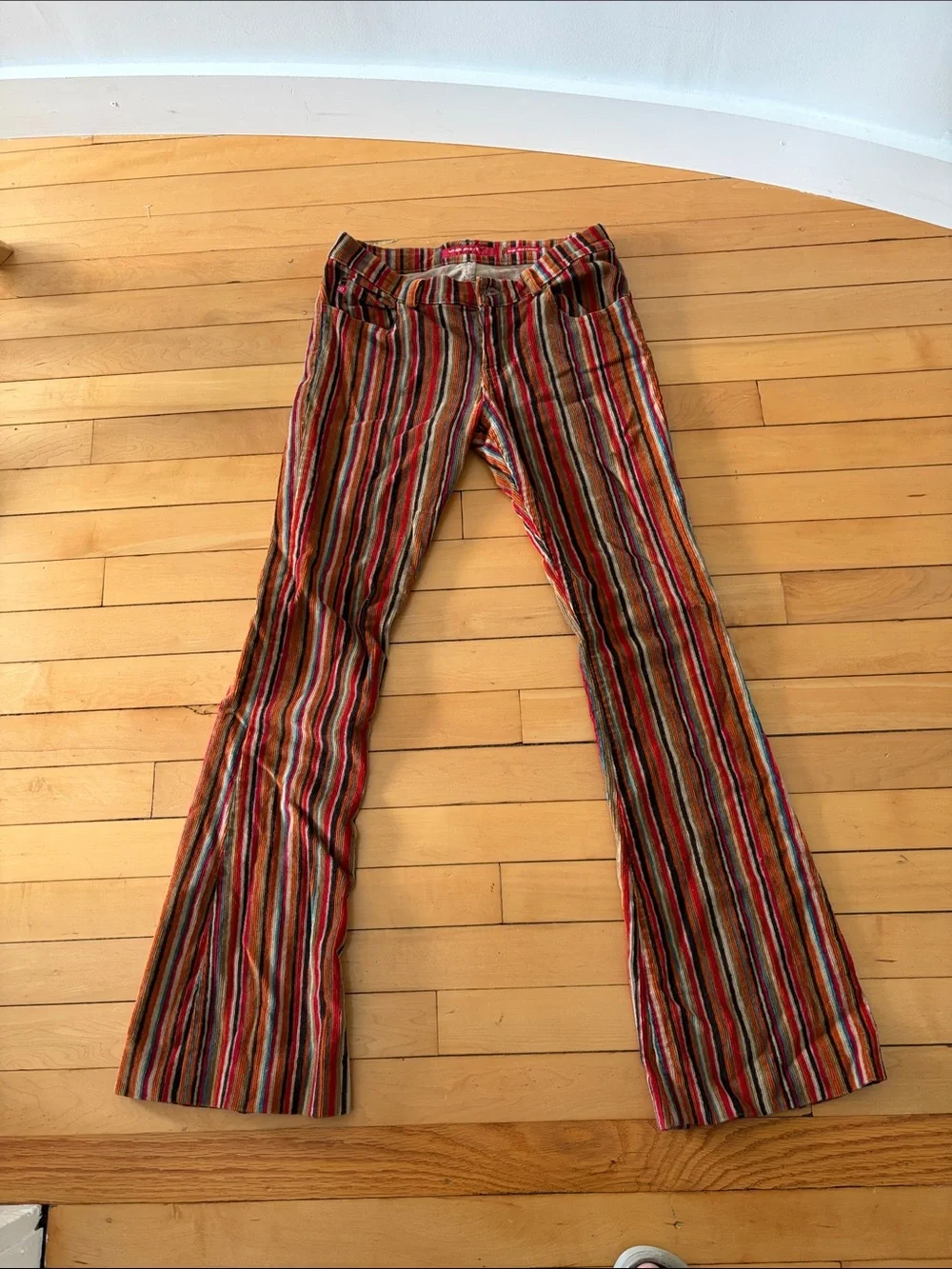 Miss Sixty Multicolor Striped Flare Cords